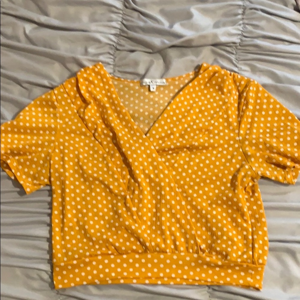 Poka dot crop top